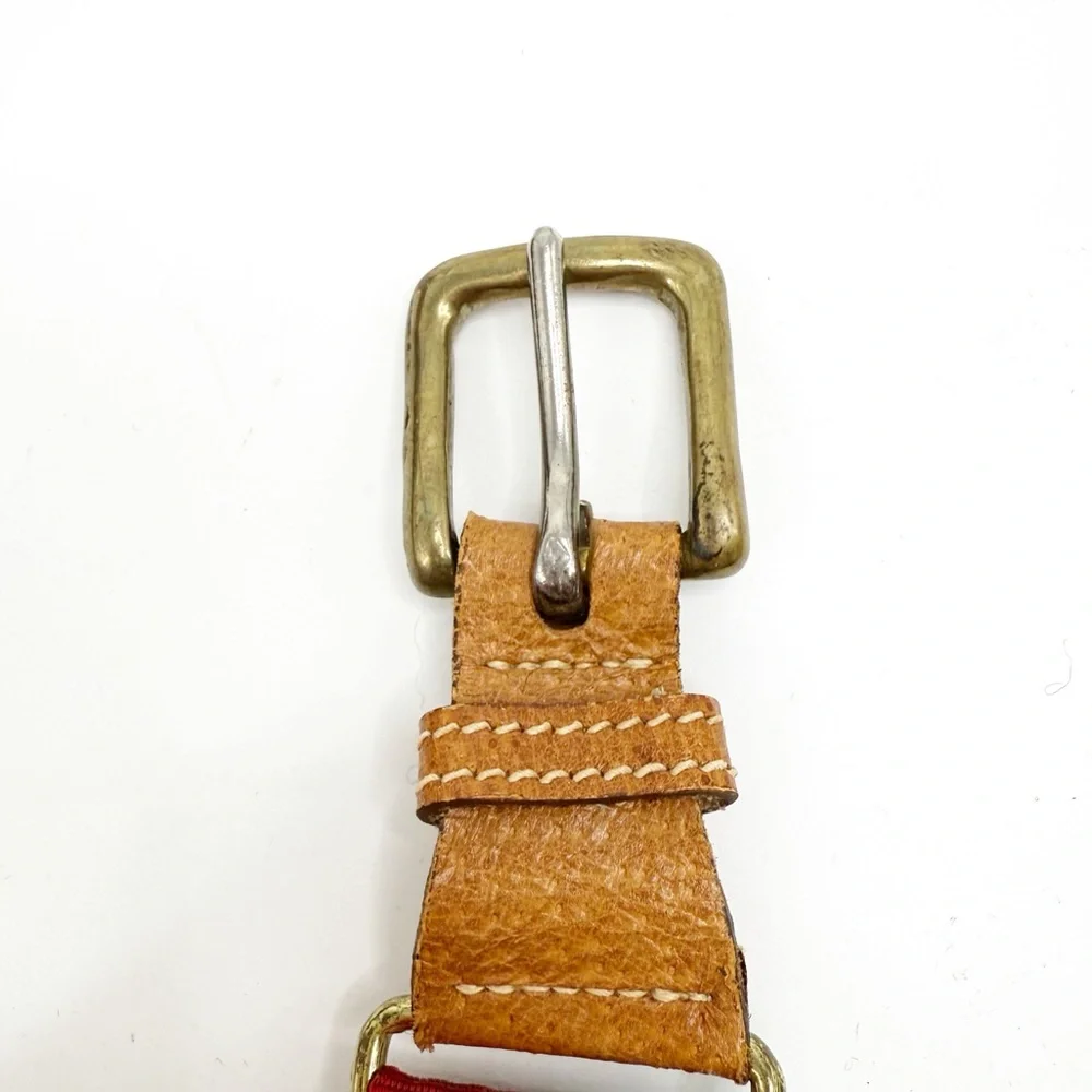 Trafalgar Navy & Red Woven Adjustable Men’s Belt, Size Large